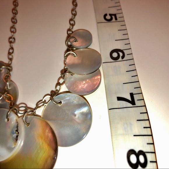 925 Sterling Necklace with shell 14” - Picture 4 of 4